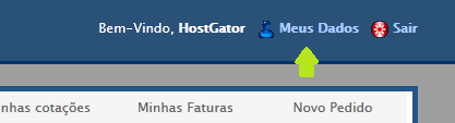 Meus Dados HostGator Meus Dados HostGator